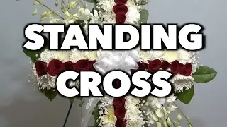 How to make a standing cross arrangement