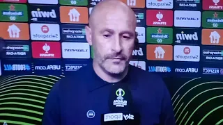 ITALIANO distrutto🤣post Olympiakos Fiorentina Finale Conference League|"Meritavamo di vincere"