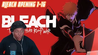 A.J. ANIME REACTS TO ALL BLEACH OPENINGS  1 TO 16 FOR THE FIRST TIME!! REACTION AND REVIEW!!