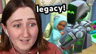 letting a ROBOT raise my sims baby