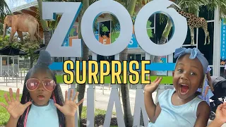 Surprising My Kids W/ A Trip To The Zoo 😁🦓🦒🐘 | Family Day Outing👩‍👧‍👧