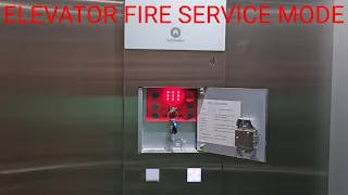 Schindler 3300 Elevator: Fireman Service Mode Demo