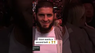 Islam wants a second belt 🏆