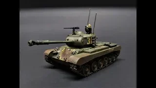M46 Patton Tank Korean War 1/48 Scale Model Kit Build Review Atlantis Revell Aurora A301