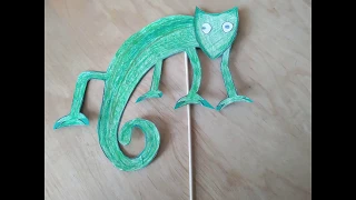 Chameleon   art  project