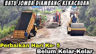 Diambang Kekacauan..❗Perbaikan Jalan Batu Jomba Belum Kelar Juga