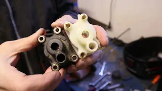 Suzuki DF 4 water pump housing and impeller. S.3 Ep.2 Sailing Finnish lake 2022