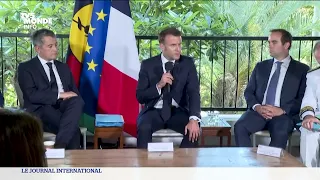 En Nouvelle-Calédonie, Emmanuel Macron prône le retour au calme