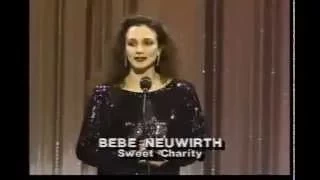 Bebe Neuwirth wins 1986 Tony Award for Best Featured Actress in a Musical