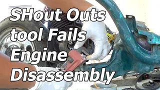 Dio Project Episode 1/engine tear down/tool fails/wasted CVT