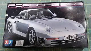 Building the Porsche 959, part 1 unboxing the Tamiya scale model