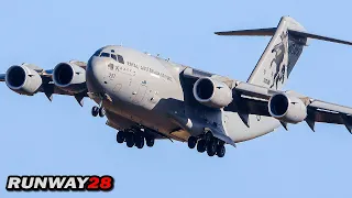 Australian C-17A Globemaster III Landing - This is a very rare Visitor in Europe