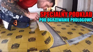 Specjalny podkład pod panele do ogrzewania podłogowego.