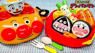 【キッチンでお弁当作り🍙】アンパンマンのお料理を作る時はどんな音がするかな？(#たまごmammy)