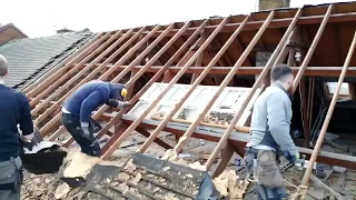 Timelapse roof replacement.