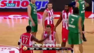 Williams and Beverley Fight in Olympiakos - Malaga Match