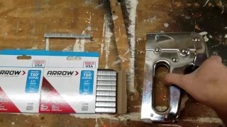 How to load arrow T50 staple gun