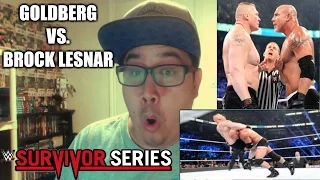Survivor Series 2016: Goldberg vs Brock Lesnar REACTION!