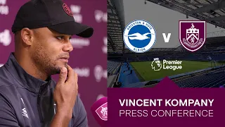 Kompany Eyes Seagulls Away Test | PRESS | Brighton & Hove Albion v Burnley