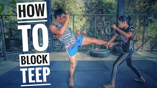 How to block Muaythai teep