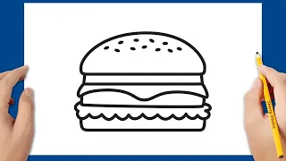 Comment dessiner un hamburger