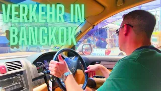 Verkehr in Bangkok! mit dem Auto durch die Strassen von Bangkok