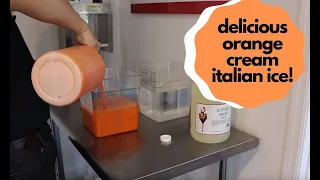 Delicious Orange Cream Italian Ice With I.Rice and Electro Freeze