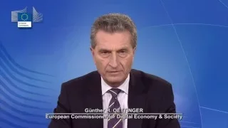 eSkills for Jobs 2016 Conference presentation Günther H. Oettinger, European Commission