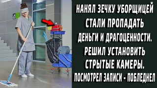 Нанял ЗЕЧКУ уборщицей, пропали вещи. Установил скрытые камеры, посмотрел записи - побледнел