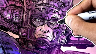 IN FULL COLOR! The Most Detailed Drawing Ever (I Think) of GALACTUS!