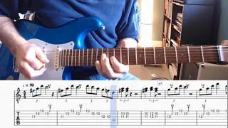 Blues Guitar Lesson Shuffle in D Bpm 120 then 90
