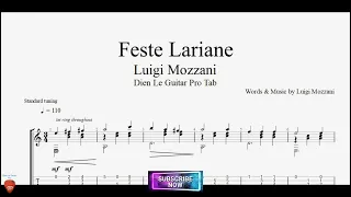 Feste Lariane by Luigi Mozzani with Guitar Tutorial TABs