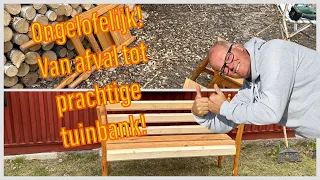 699 Zweden vlog: Tuinbank maken van oude stoelen