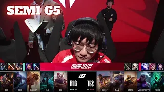 BLG vs TES - Game 5 | Semi Final S14 LPL Spring Playoffs 2024 | Bilibili Gaming vs Top Esports G5