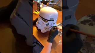 Black Series Stormtrooper Helmet Repaint by Legacy Arts Custom Dioramas Sandtrooper Star Wars