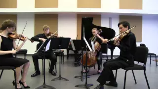 Vesper Quartet playing Prokofiev String Quartet No.2 in F major. Op.90 I. Allegro Sostenuto