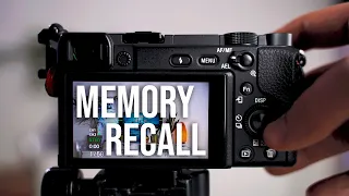 MEMORY RECALL in Sony a6400 - Quickly SAVE and LOAD your favourite settings!