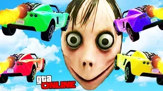 МОМО СЪЕЛА ВСЕ МАШИНЫ! ПОБЕГ ОТ МОМО НА БЫСТРЫХ МАШИНАХ В GTA 5 ONLINE! УГАРНЫЕ ГОНКИ В ГТА 5 ОНЛАЙН