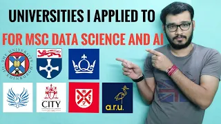 Universities I Applied to for MSc Data Science