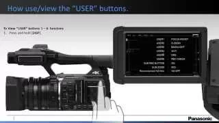 Panasonic - Camcorders - HC-X1000 - How to Program the User Buttons.