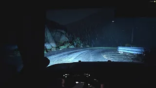 GTA 5 ASMR - PATROLLING IN A POLICE CAR ON A RAINY NIGHT (NATURALVISION)