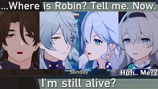 FUNNY MOMENT!! SUNDAY Finally Meets ROBIN with FIREFLY & GALLAGHER Cutscene Honkai Star Rail HSR