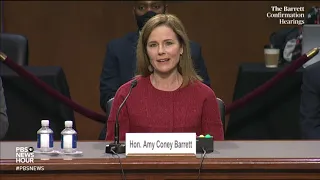 WATCH: Amy Coney Barrett committed to ‘dispensing equal justice for all,’ she says