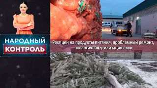 Рост цен на продукты питания, проблемный ремонт, экологичная утилизация елки. «Народный контроль»