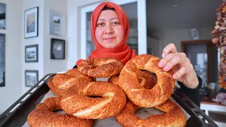 SIMIT: You'll Want To Eat It Everyday! Turkish Street Food / Sesame Bagel