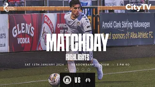 Edinburgh City vs Falkirk FC | Highlights | 13 January 2024