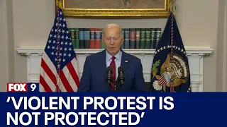 President Joe Biden speaks on college protests [RAW]