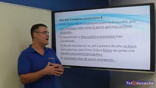 Exercicios Geografia Geral   Nova ordem mundial, espaço geopolítico e globalização pt2