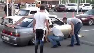 russian lowrider vs speed bump