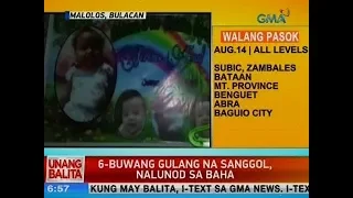 UB: 6-buwang gulang na sanggol, nalunod sa baha sa Malolos, Bulacan